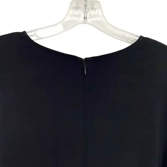 REISS Women's Black Long Sleeve Midi Dress